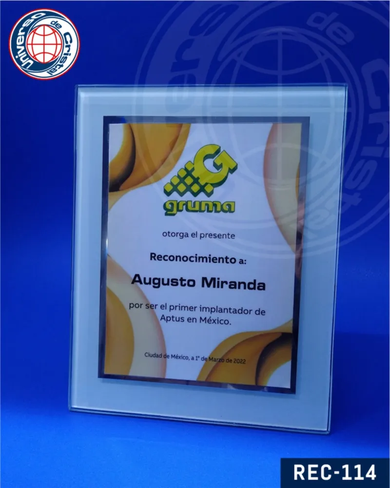 reconocimientos de cristal
