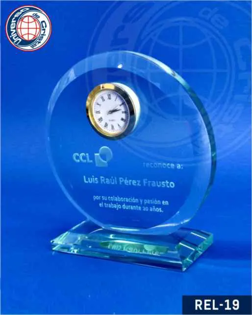 relojes de cristal